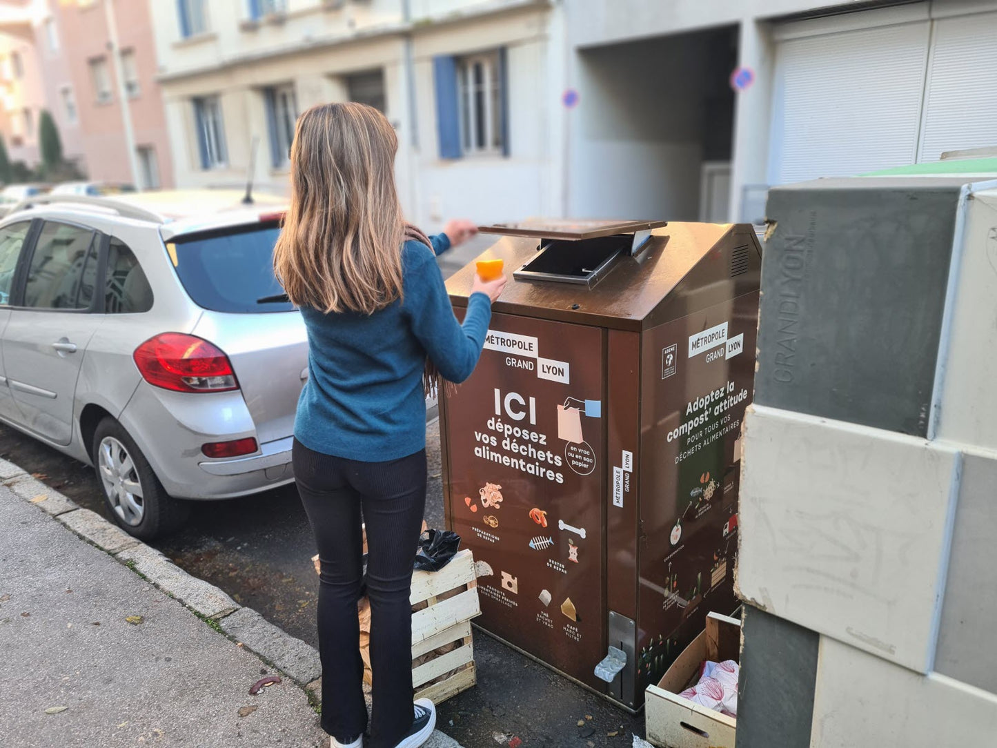 Seau à compost anti-odeur pour cuisine